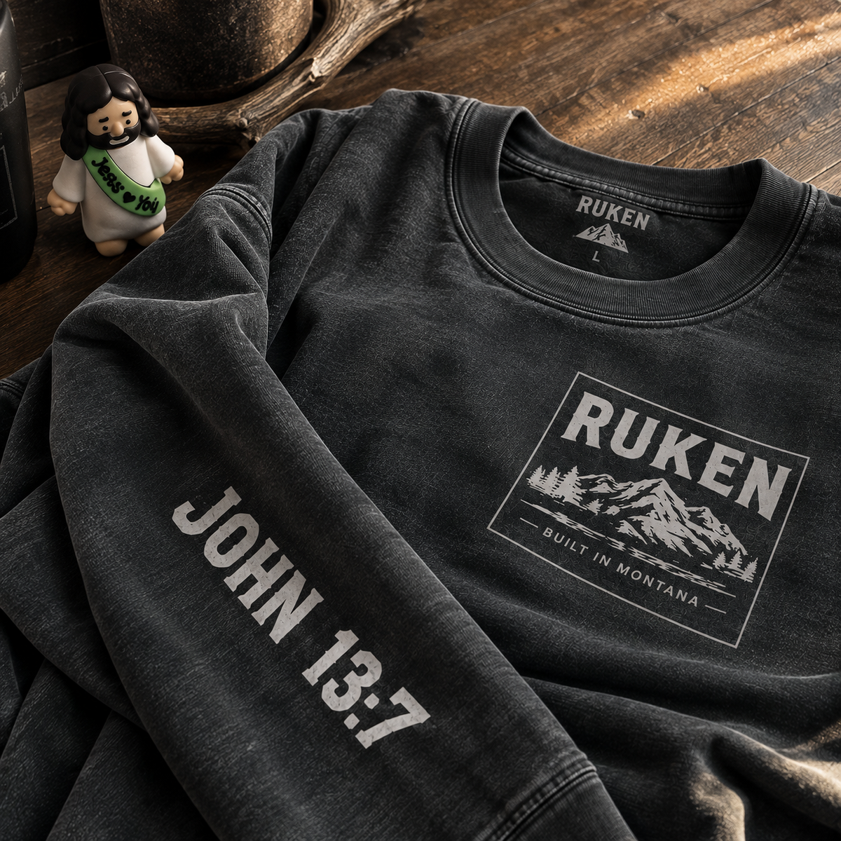 RUKEN Built in Montana John 13:7 Crewneck