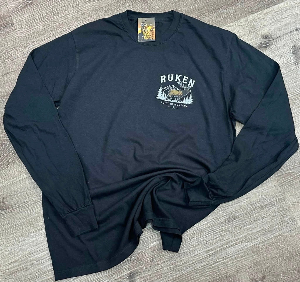 RUKEN Montana Elk Long Sleeve Tee